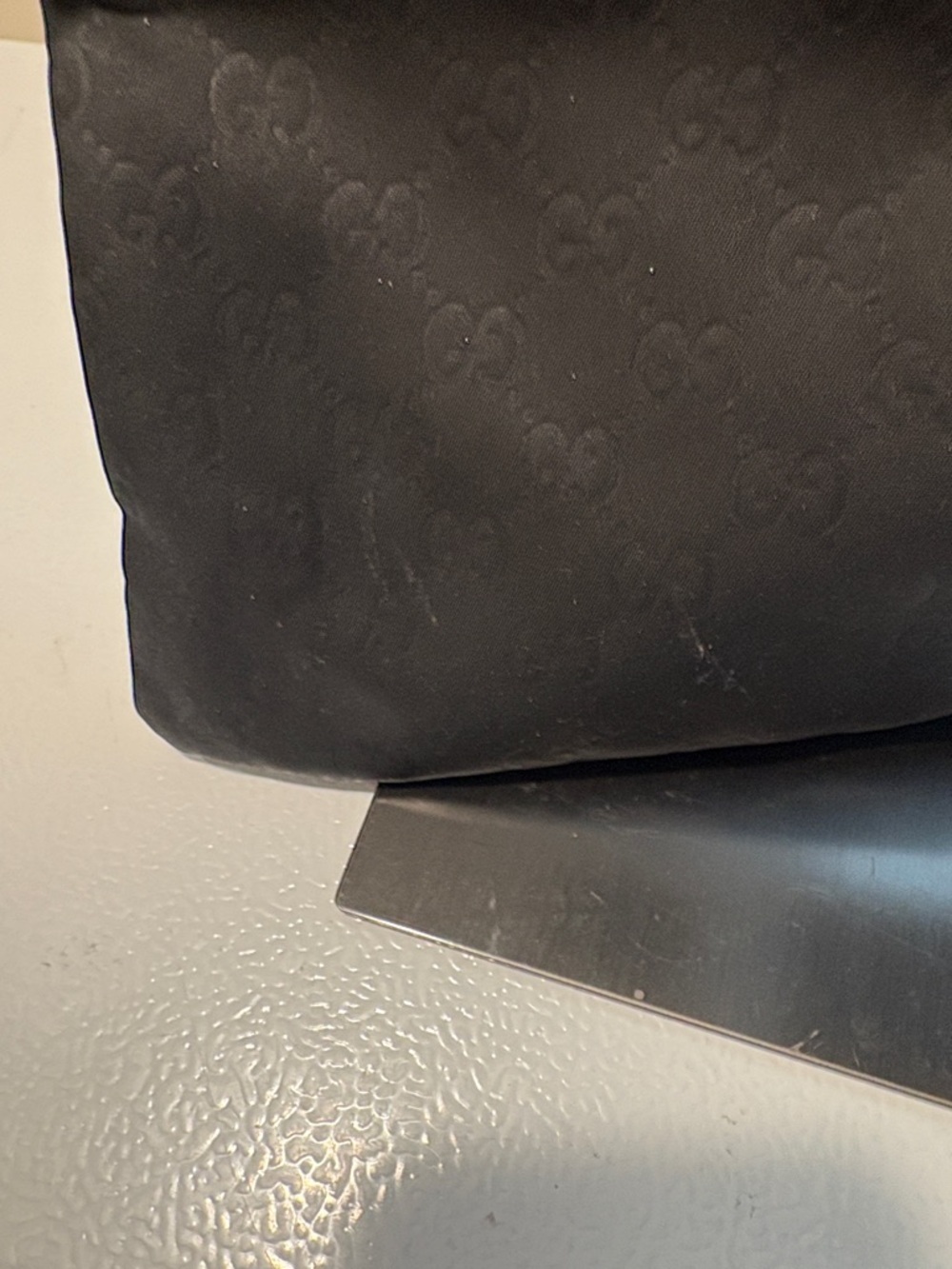 Pre- Owned Gucci Nylon Pouch with Brown Leather Trim - Picture 10 of 10